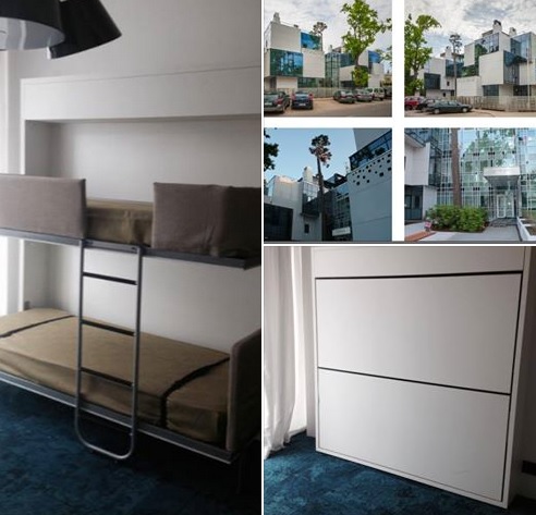 Clei Lollisoft 2stāvu transformējamā gulta 2. vietas dizaina interjera gada balvas  interjera dzīvoklī, Jūrmalā